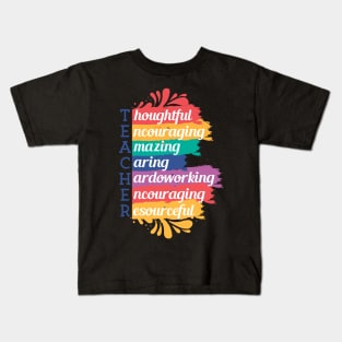 Teacher Watercolor Meaning Kids T-Shirt